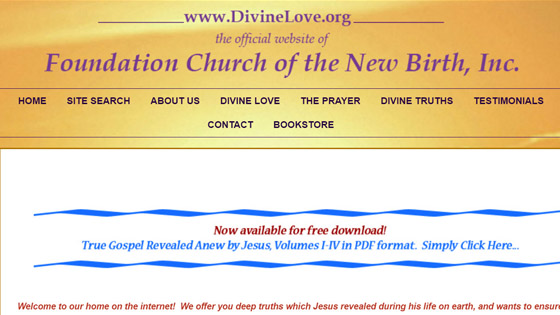 Foundation Church of the New Birth website